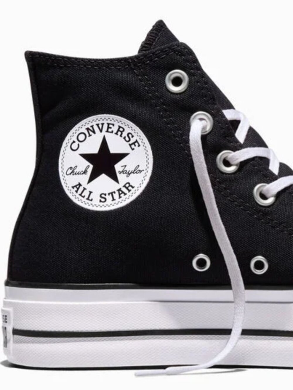 Converse Chuck Taylor All Star Lift Platform Shoes - US 6.5 - Black